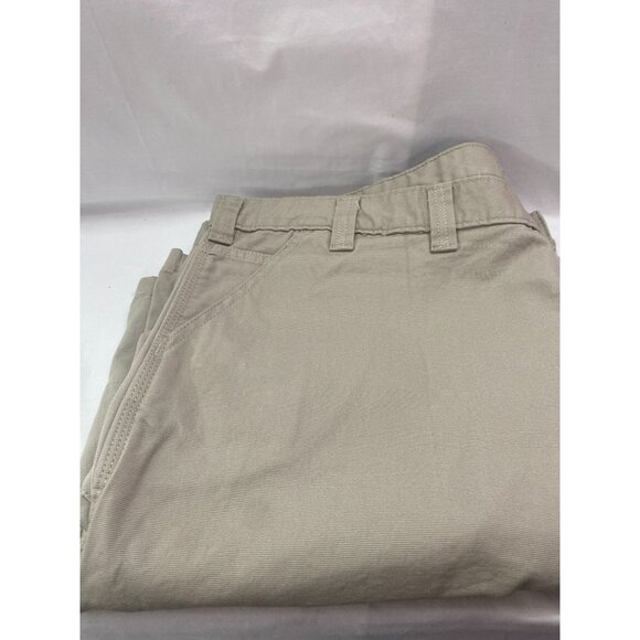 NWT Carhartt Men's Rugged Flex Work Shorts Tan Size 44 With Cell Phone Pocket - Picture 10 of 11